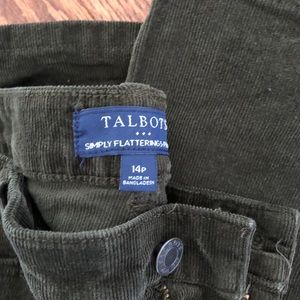 Talbots nwot corduroys 14 petite